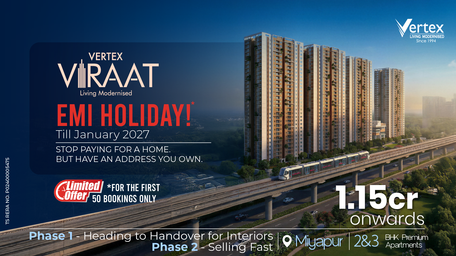 Zero EMI Till January 2027 - Own Your Dream Home Today: No EMI Payments Until January 2027!