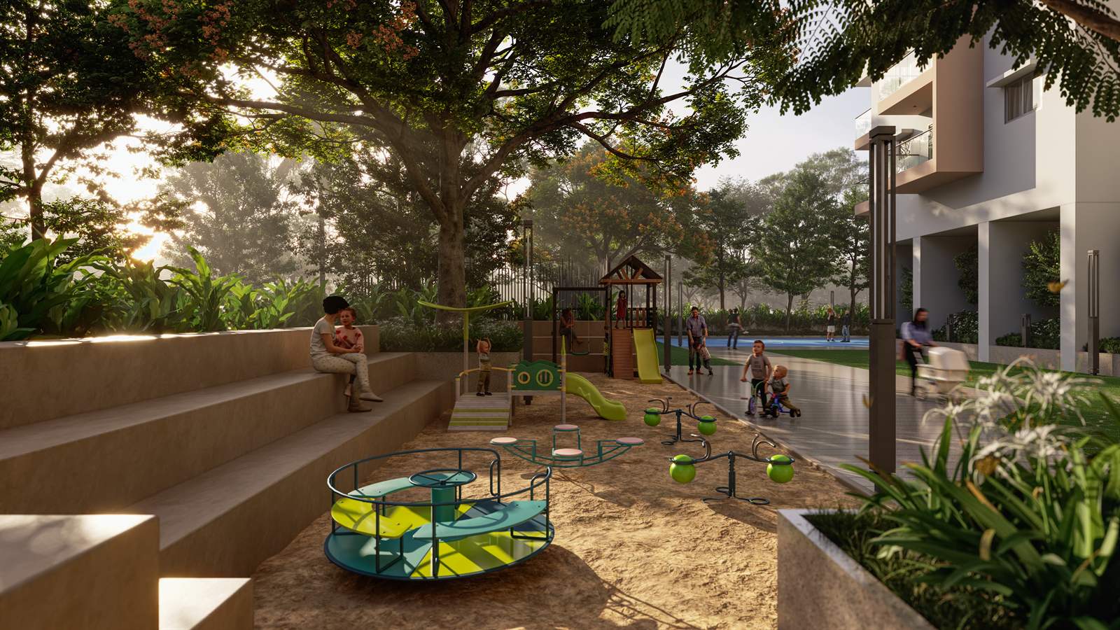 Children's play area at Vertex 33 West